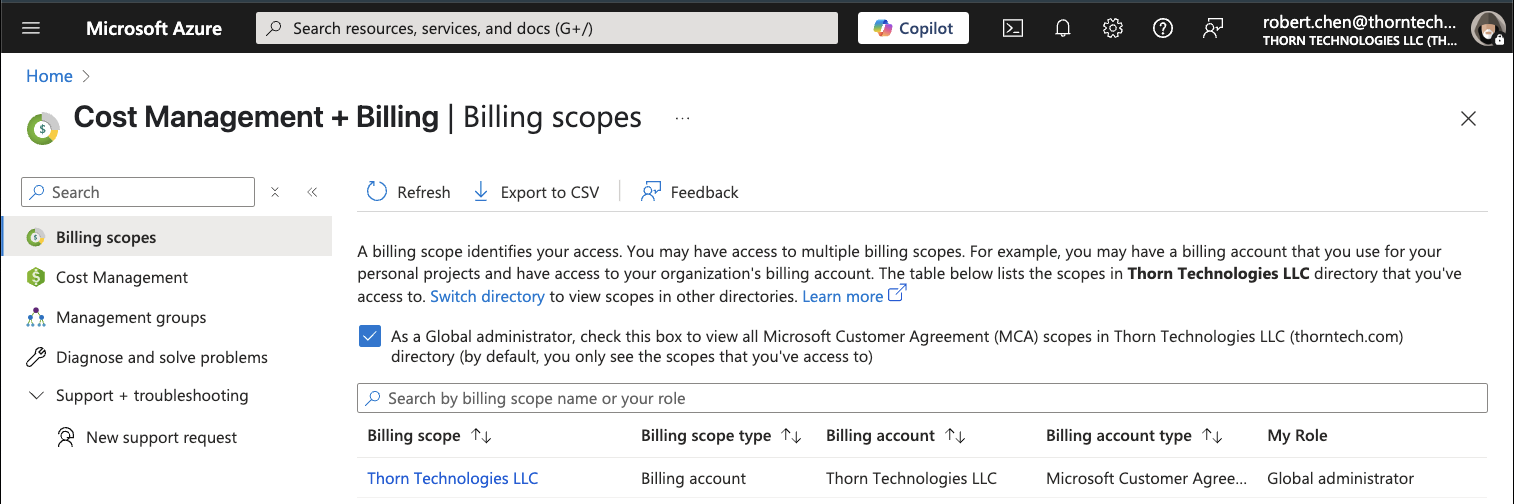 Cost Management and Billing