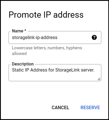 Reserve